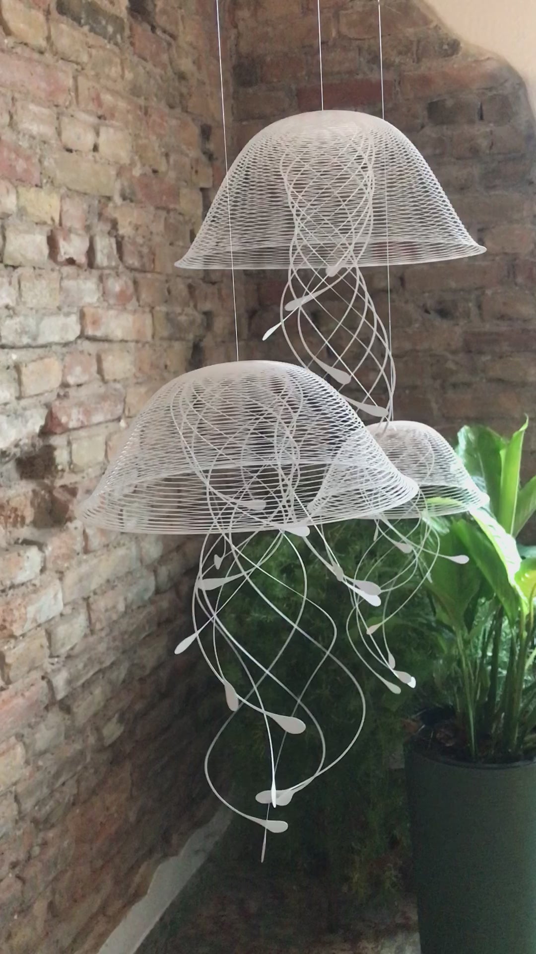 JELLINDAS, Quallen Hängeskulpturen, einzeln oder im 3er Set