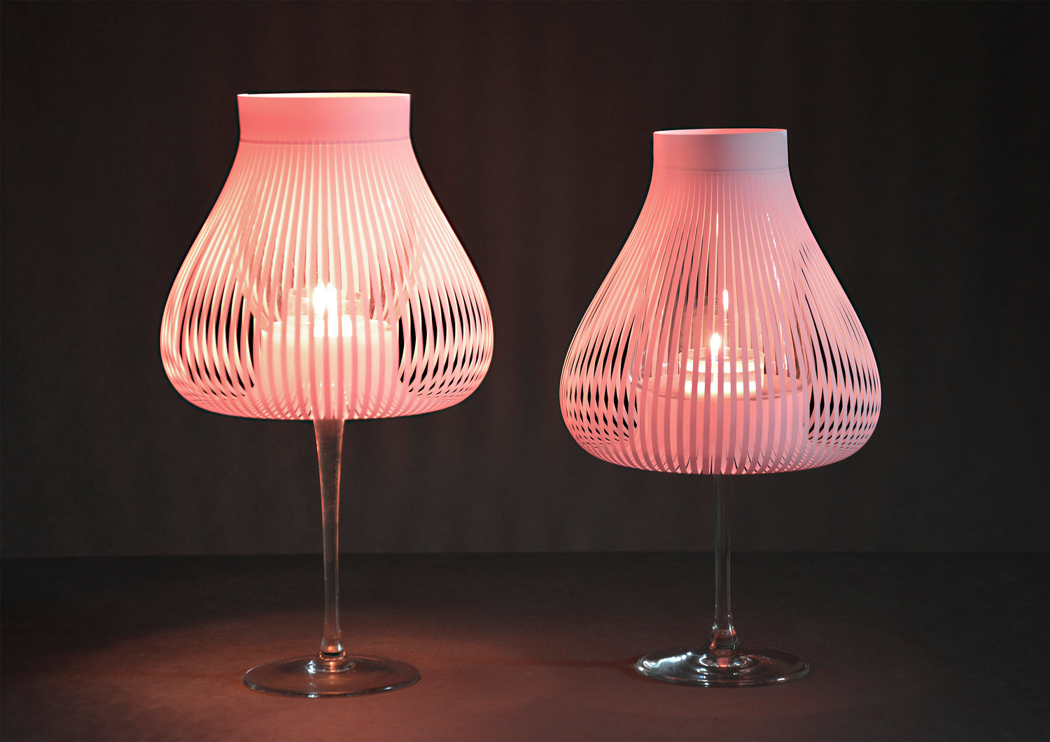 Miss Molly Lampenschirme für Weingläser rosa - Andrea Moseler