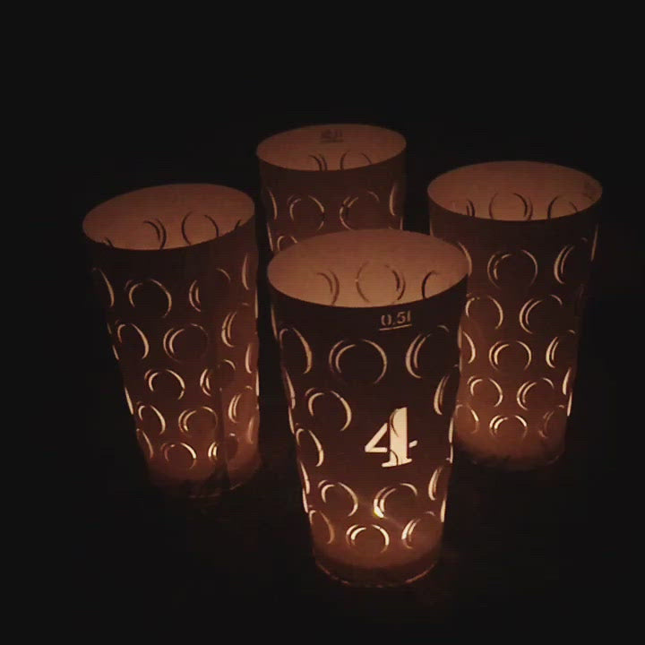 Palatinat Dubbelicht Advent set de 4 blanc 0,5L