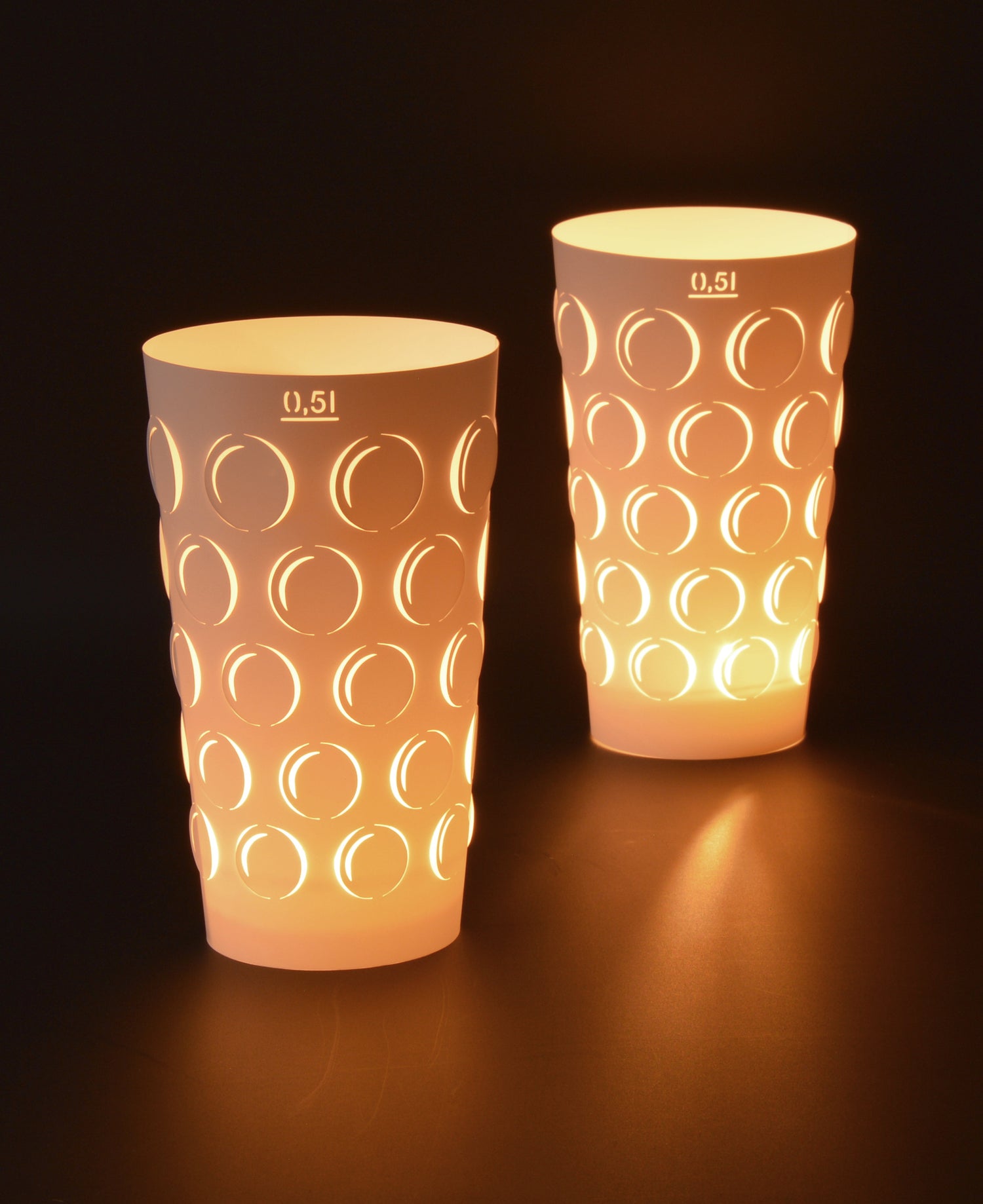 Dubbelicht 0,5L 2er Set weiß - Andrea Moseler