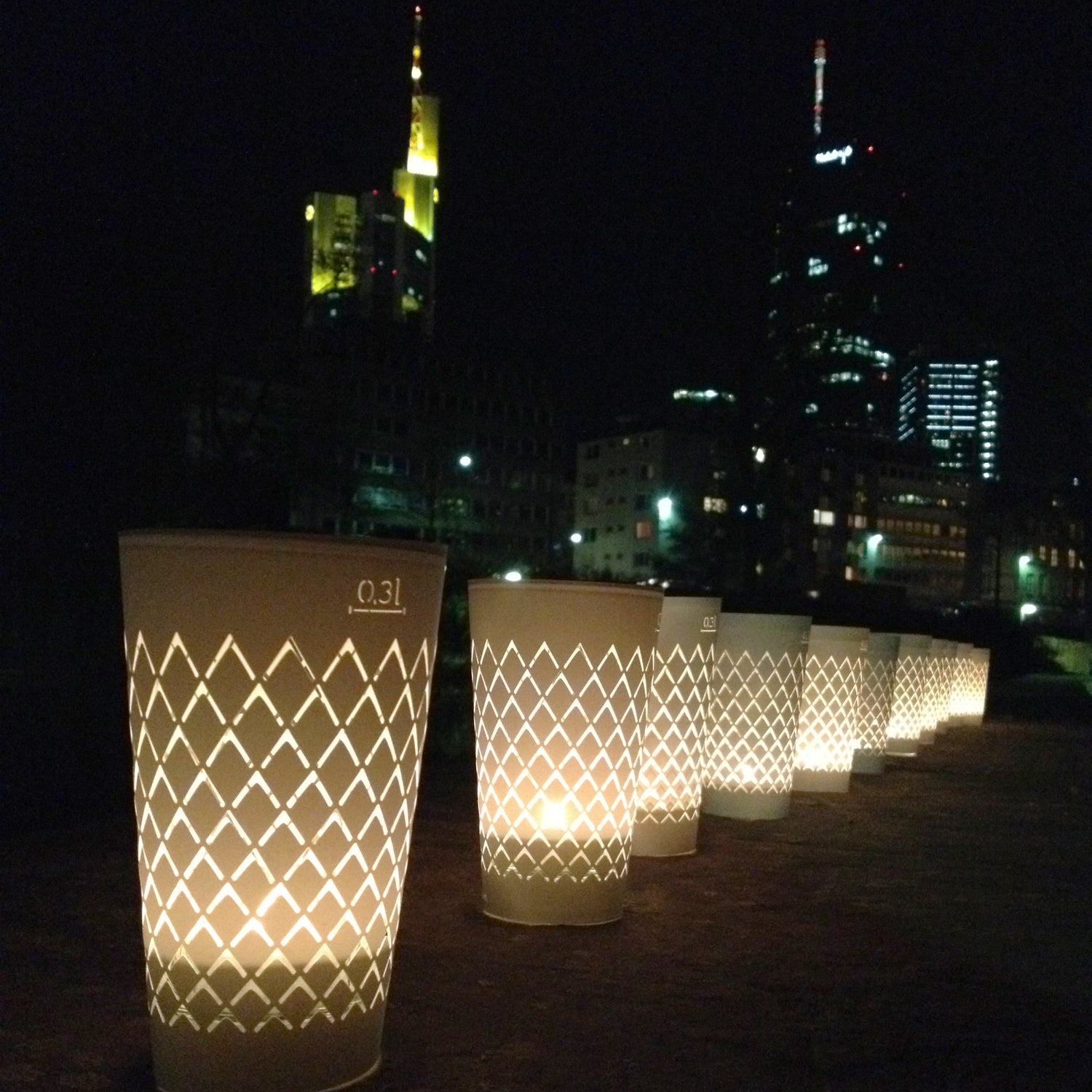 Geripptes Licht 0,3L weiß - Andrea Moseler