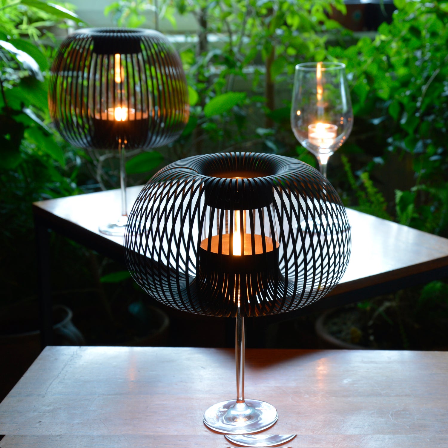Madame O Lampenschirme für Weingläser schwarz - Andrea Moseler