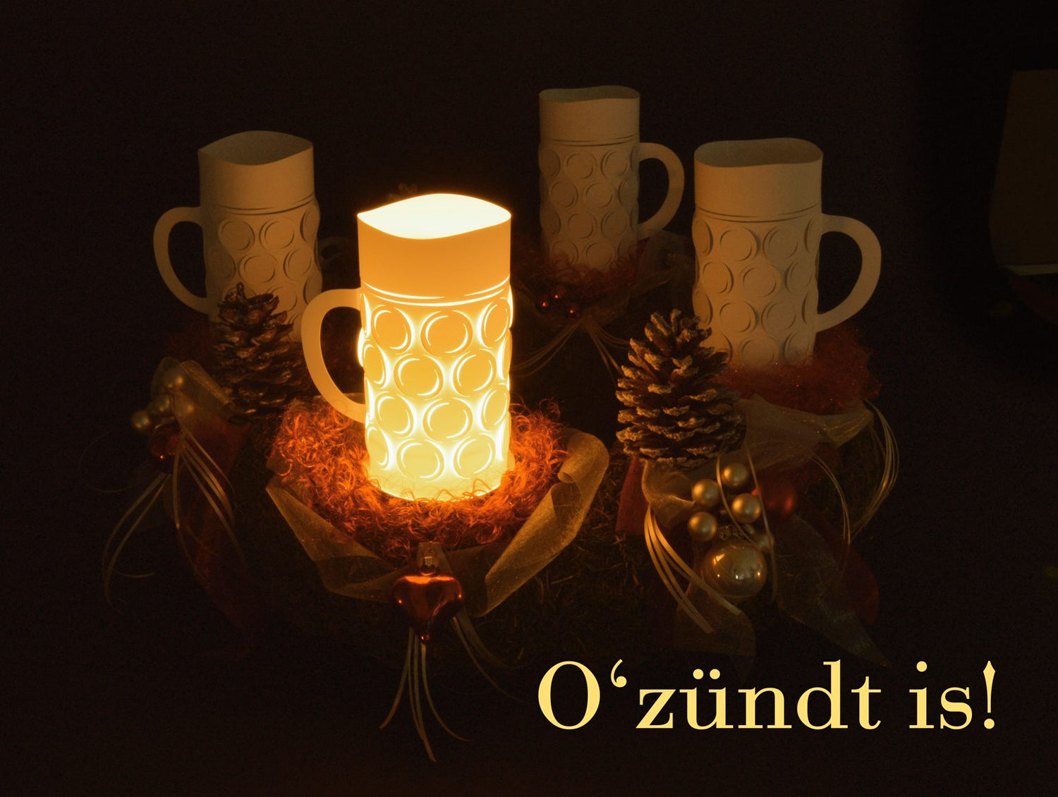 O'ZÜNDT IS! Maßkrug Licht - Andrea Moseler