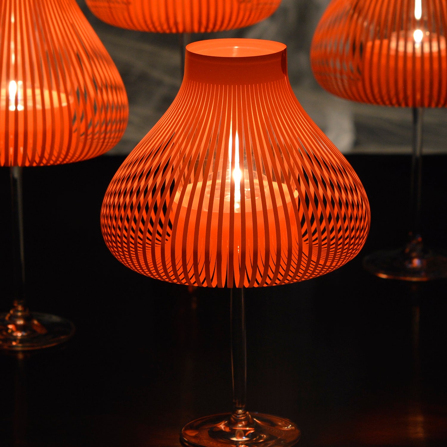 Miss Molly Lampenschirme für Weingläser orange - Andrea Moseler