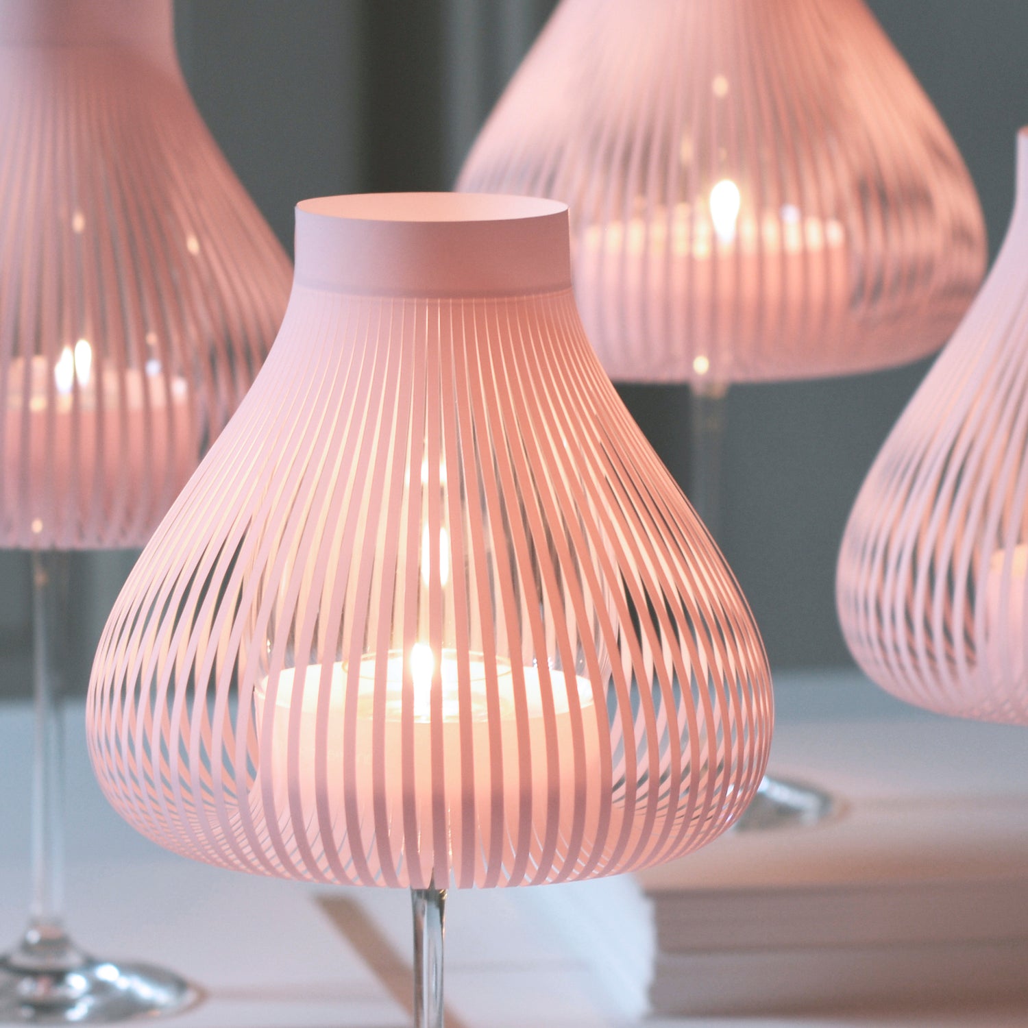Miss Molly Lampenschirme für Weingläser rosa - Andrea Moseler