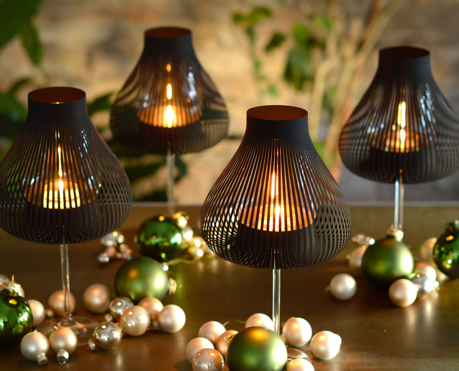 Miss Molly schwarz, Lampenschirme für Weingläser - Andrea Moseler